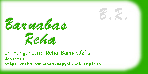 barnabas reha business card